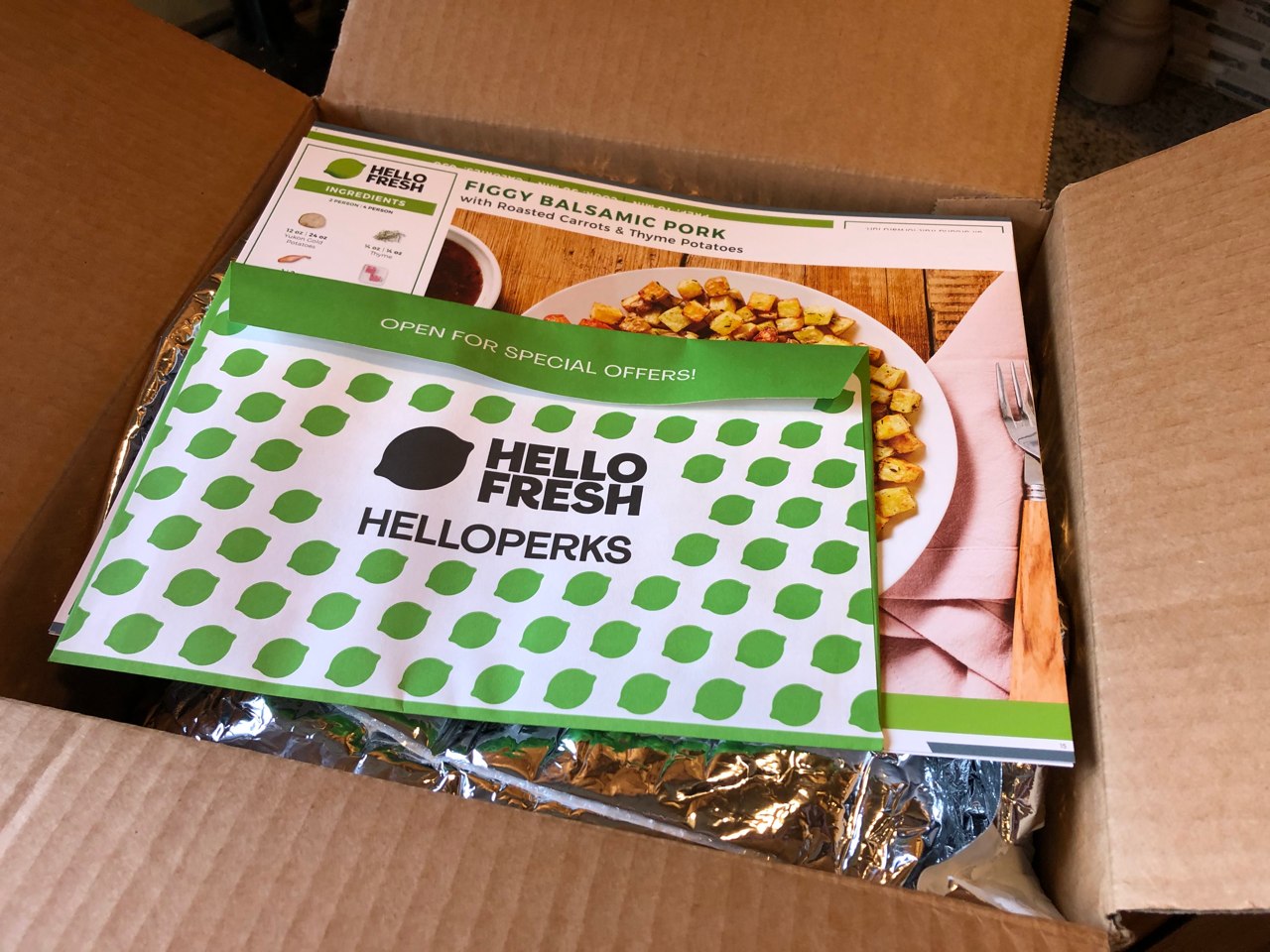 Hello Fresh Box Opened